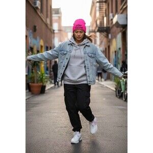 Killer Curves Knit Beanie Hot Pink With Black Embroidered Letters! New In Bag